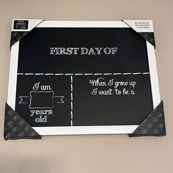 NEW Customizable “First Day Of” Framed Chalkboard Chart - Picture 1 of 7